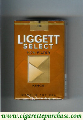 Liggett Select Non-Filter Kings cigarettes soft box